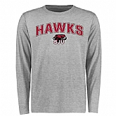 Saint Joseph's Hawks Proud Mascot Long Sleeves WEM T-Shirt Ash